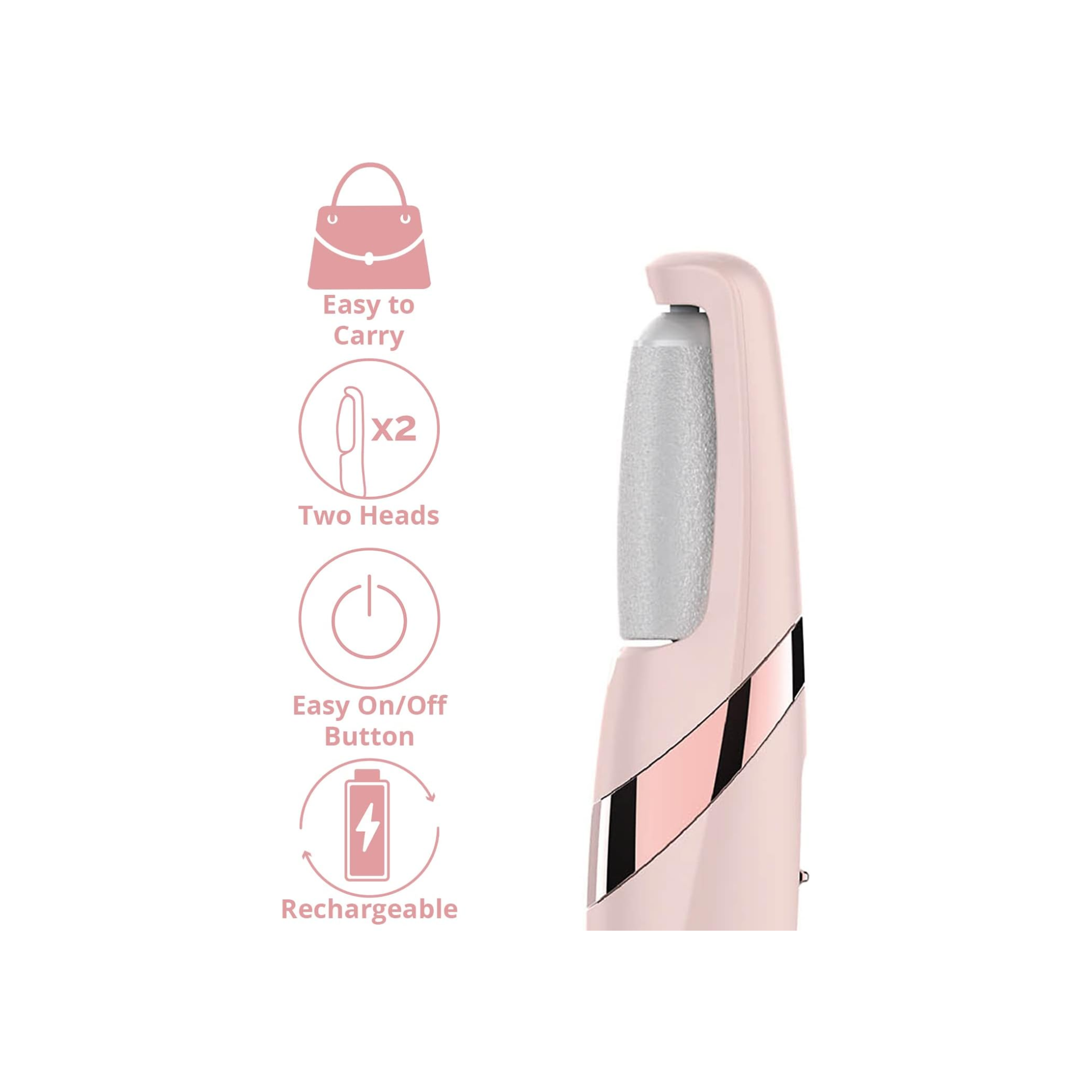BABAVISTA™ Finishing Touch Flawless Pedi - Rechargeable Electric Callus Remover Tool for an at-Home Spa Pedicure Experience - Removes Dry Skin for Smoother Feet